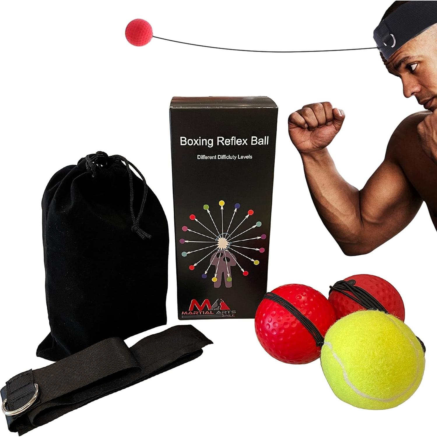 Cinta para la cabeza con bola de reflejos MA Martial Arts