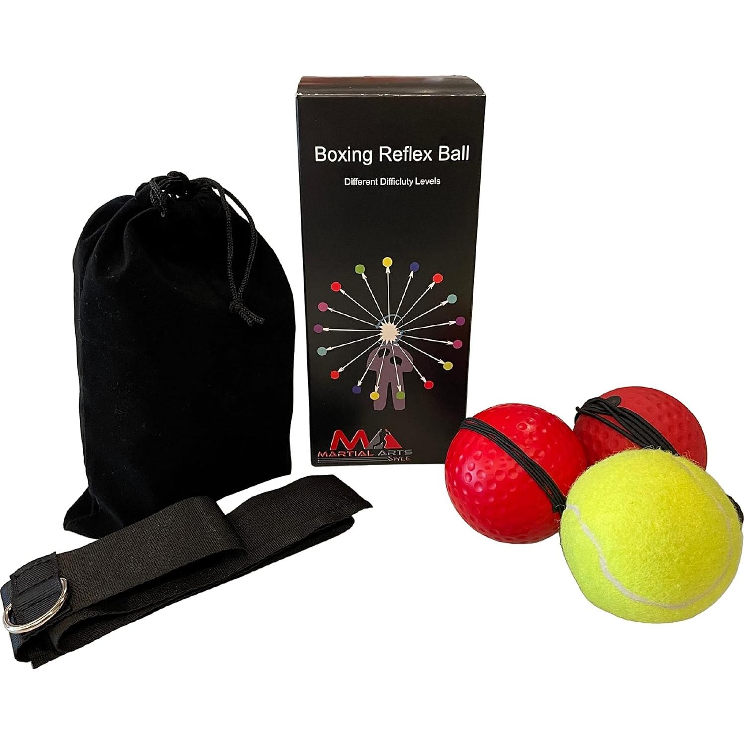 Cinta para la cabeza con bola de reflejos MA Martial Arts