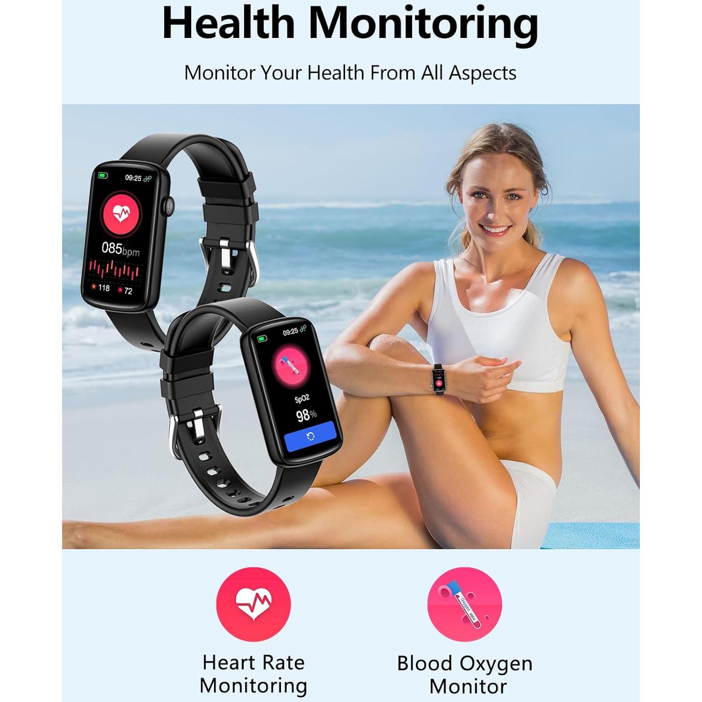 Rastreador de Fitness SHANG WING IP68 con Monitor de Salud