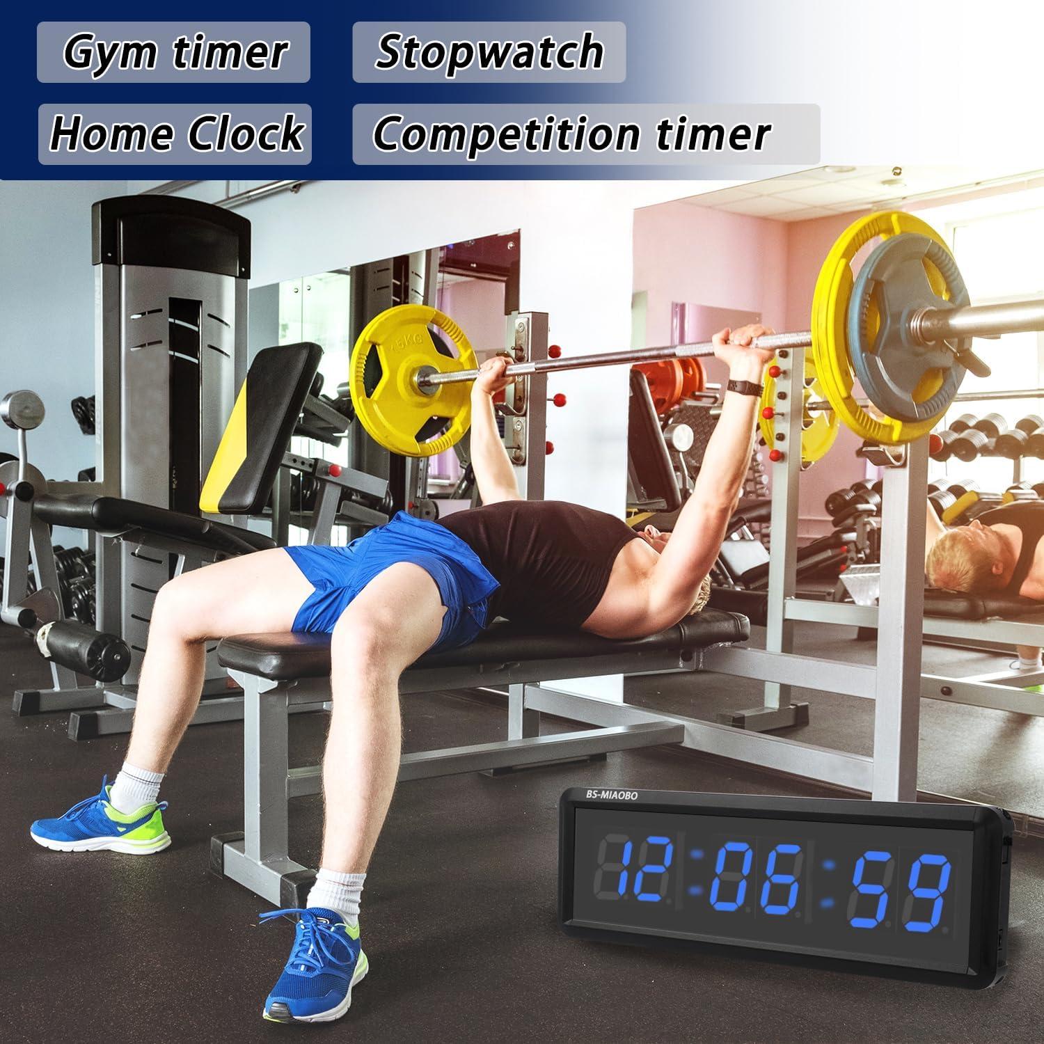 Temporizador de Fitness BS-MIAOBO 1.5" LED 6 Dígitos Azul