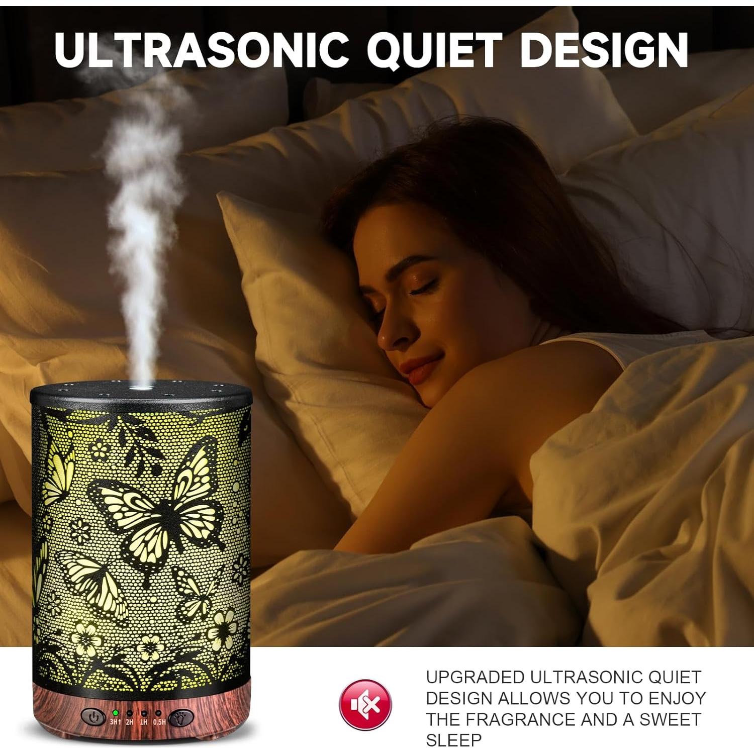 Difusor de Aceite Esencial JOYOLO Metal 120ml Aromaterapia