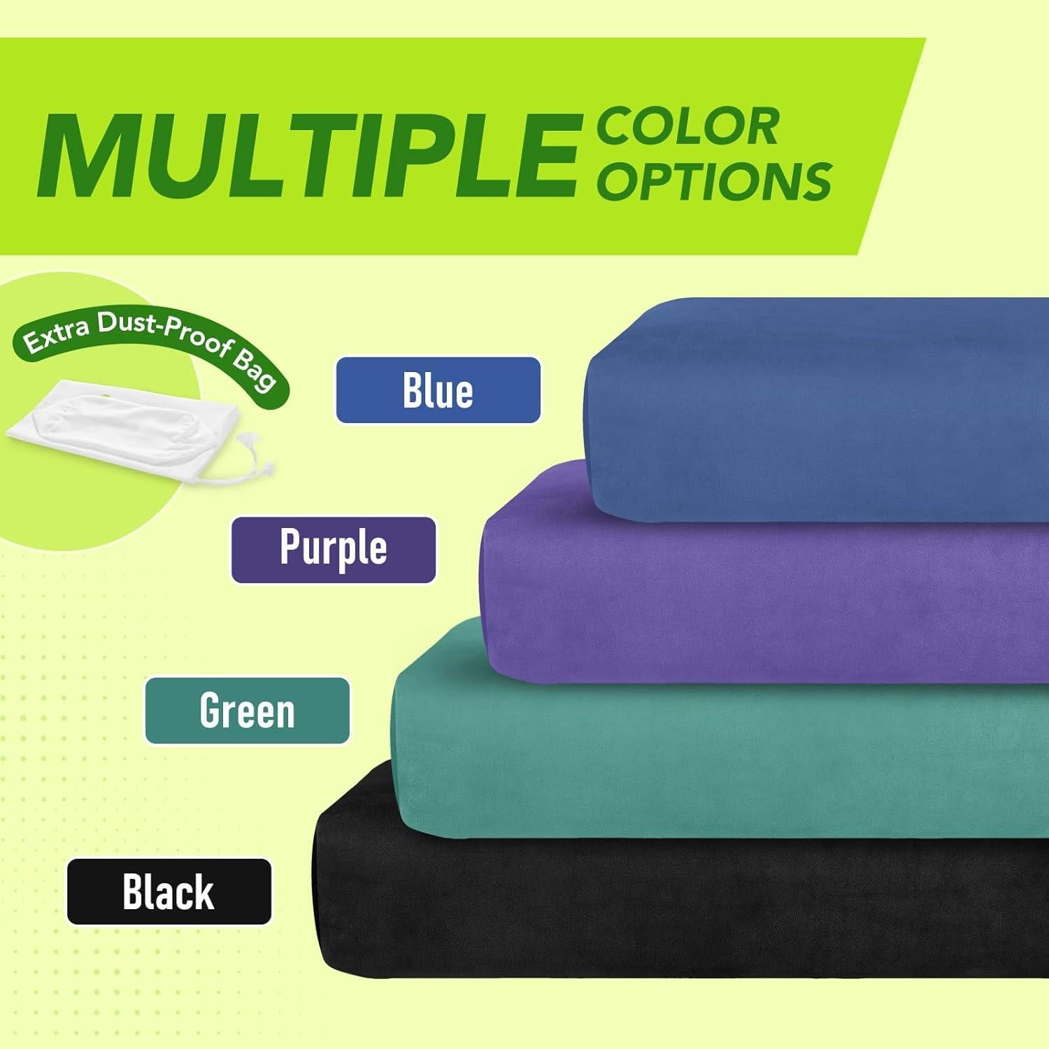 Cojín de Yoga Rectangular Wellsin - Almohada Meditación 68.6x25.4cm