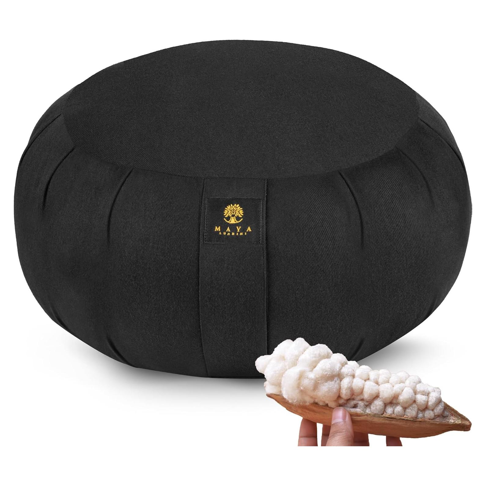 Cojín de Meditación Zafu Maya Lumbini - Relleno de Kapok 1.04kg