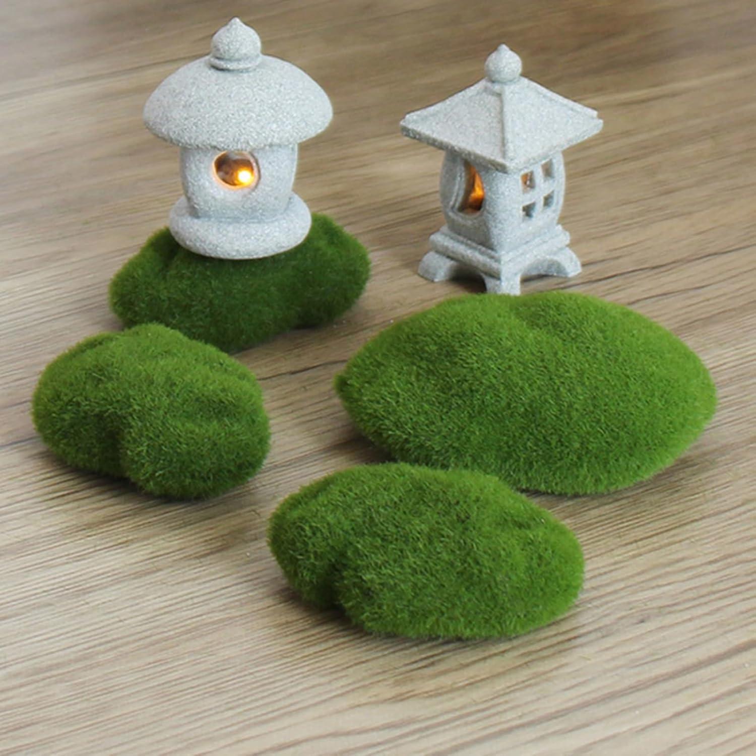 Estatua de lámpara LED de pagoda japonesa Daisylily 4.5x5.5cm