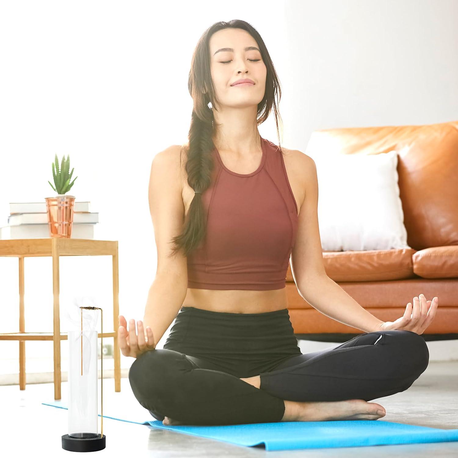 Soporte de Incienso GARMOLY con 30 Varitas y Recogedor de Vidrio