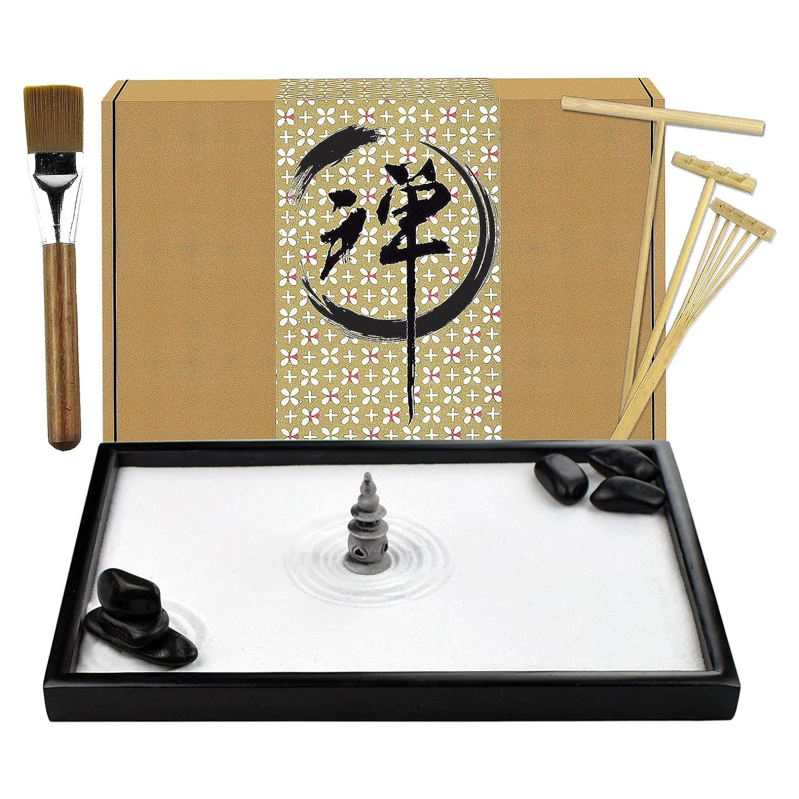 Jardín Zen Japonés Artcome para Escritorio con Accesorios