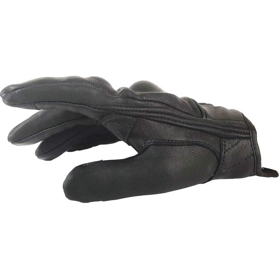 Guantes de Ciclismo Martian XL Cuero de Cabra Negro Táctil