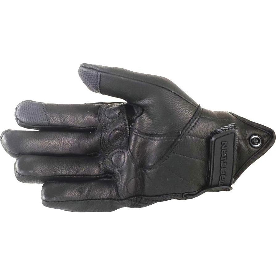 Guantes de Ciclismo Martian XL Cuero de Cabra Negro Táctil