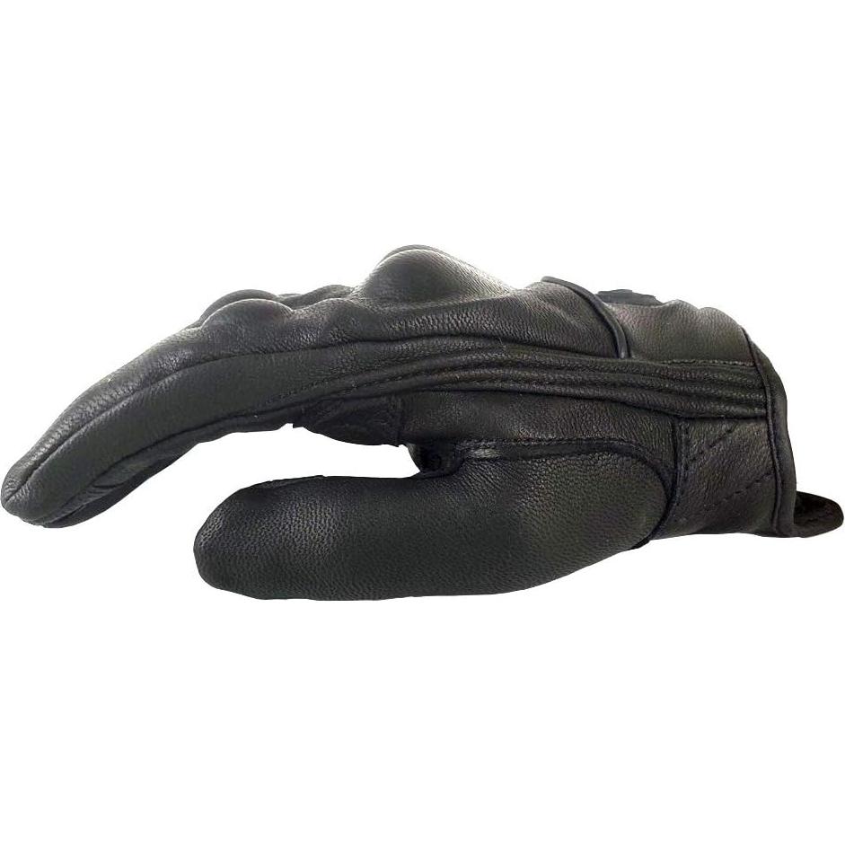 Guantes de Ciclismo Martian XL Cuero de Cabra Negro Táctil