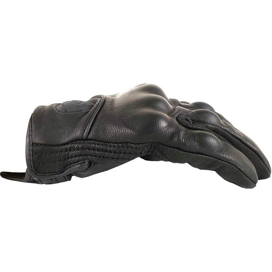 Guantes de Ciclismo Martian XL Cuero de Cabra Negro Táctil