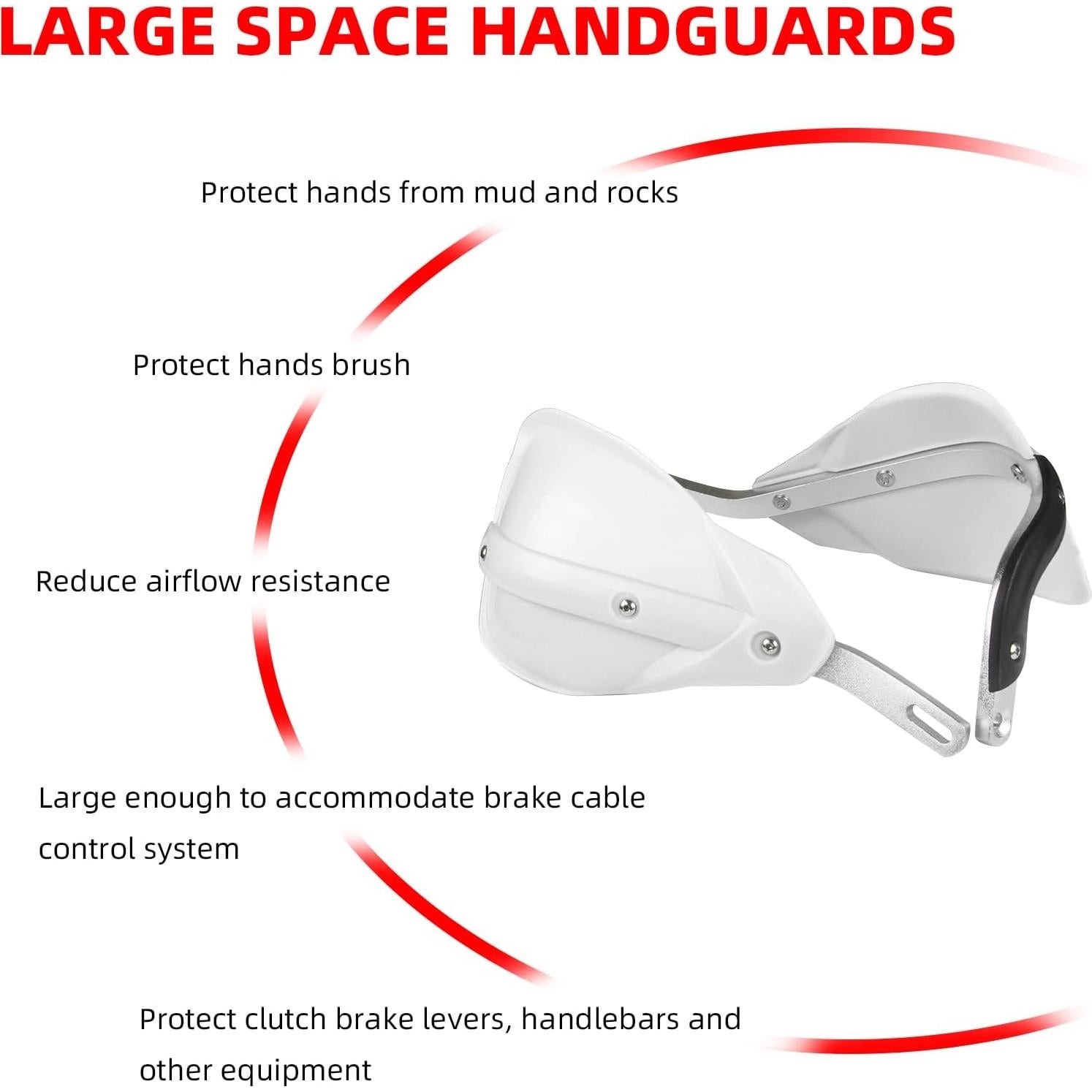 Guardabarros Universal JFG RACING para Motocicleta - Blanco