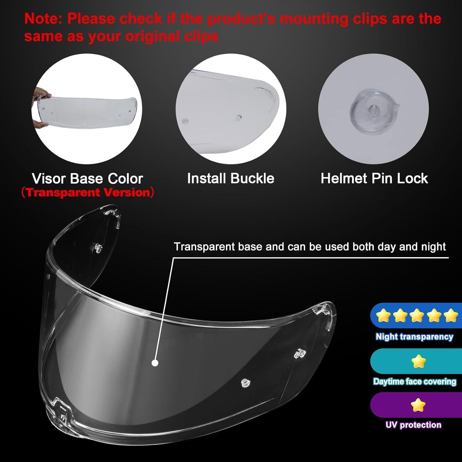 Visera de Casco PSLER Sedici Strada 2 y 3 - Claro