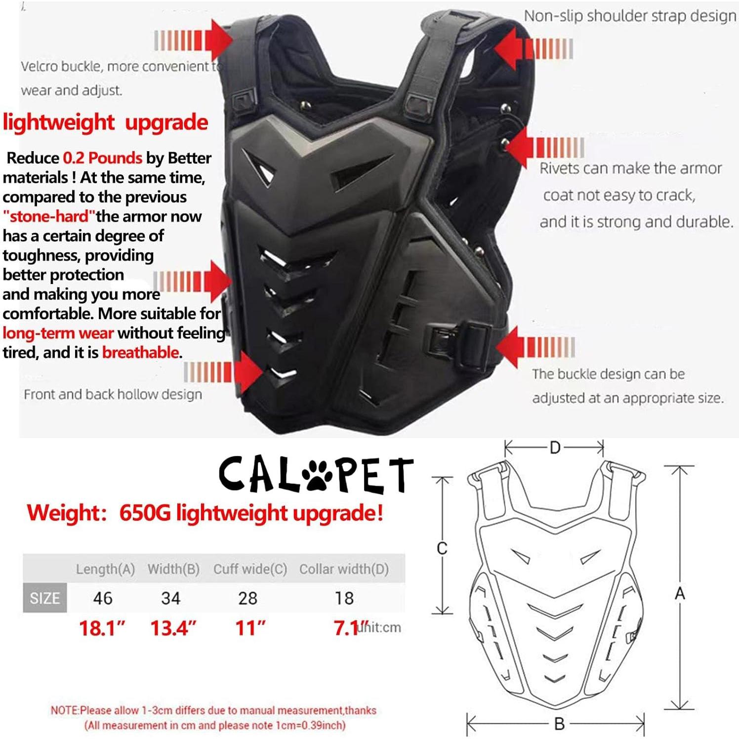 Chaleco de Protección CALOPET Hujia001 Ajustable Unisex