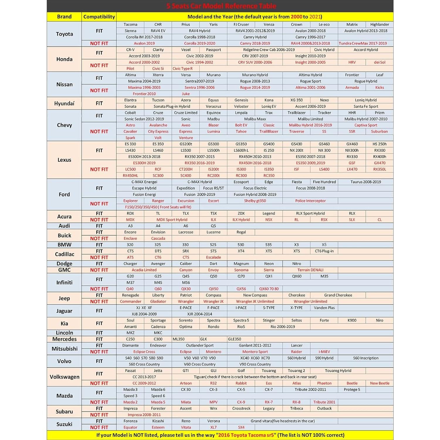 FREESOO Fundas de Asiento de Coche Frontal 2 Piezas Beige