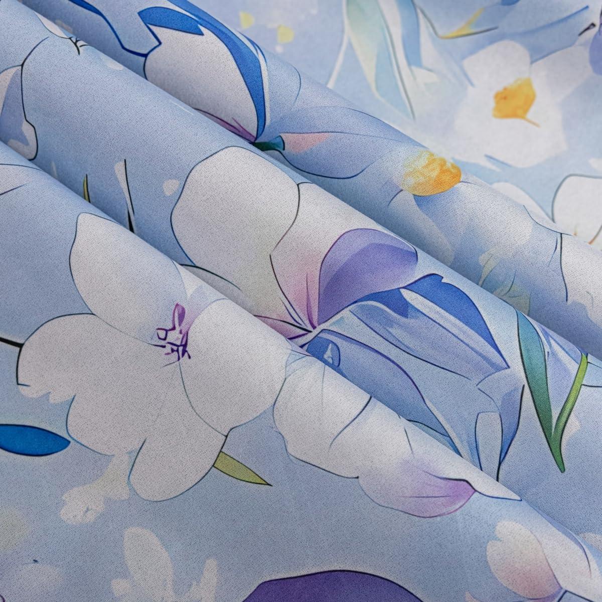 Cortinas GYROHOME Opacas Florales 2 Paneles 107x137 cm