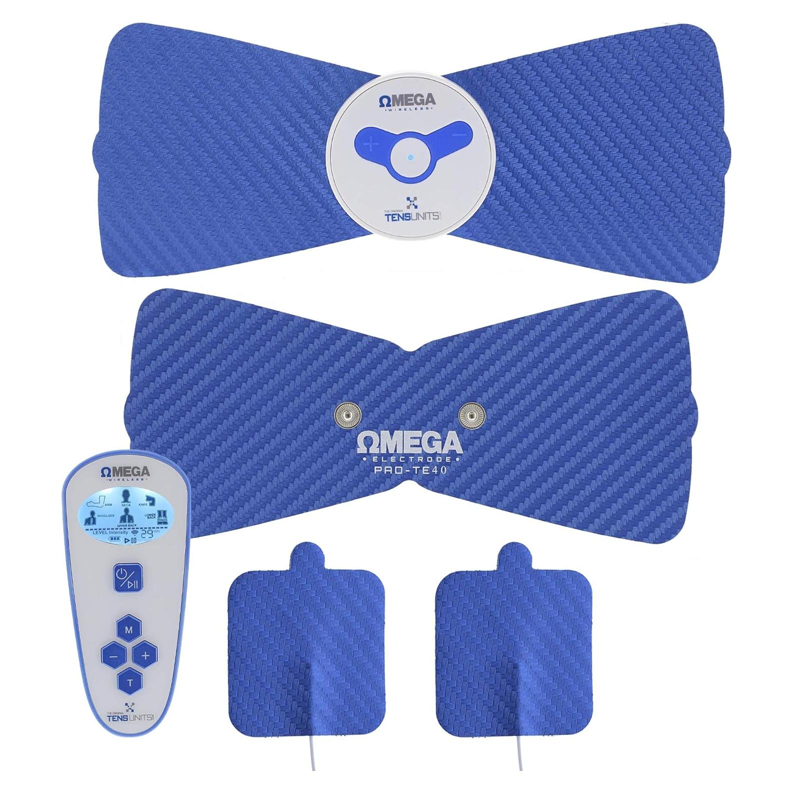 Unidad TENS Inalámbrica OMEGA para Alivio del Dolor Muscular