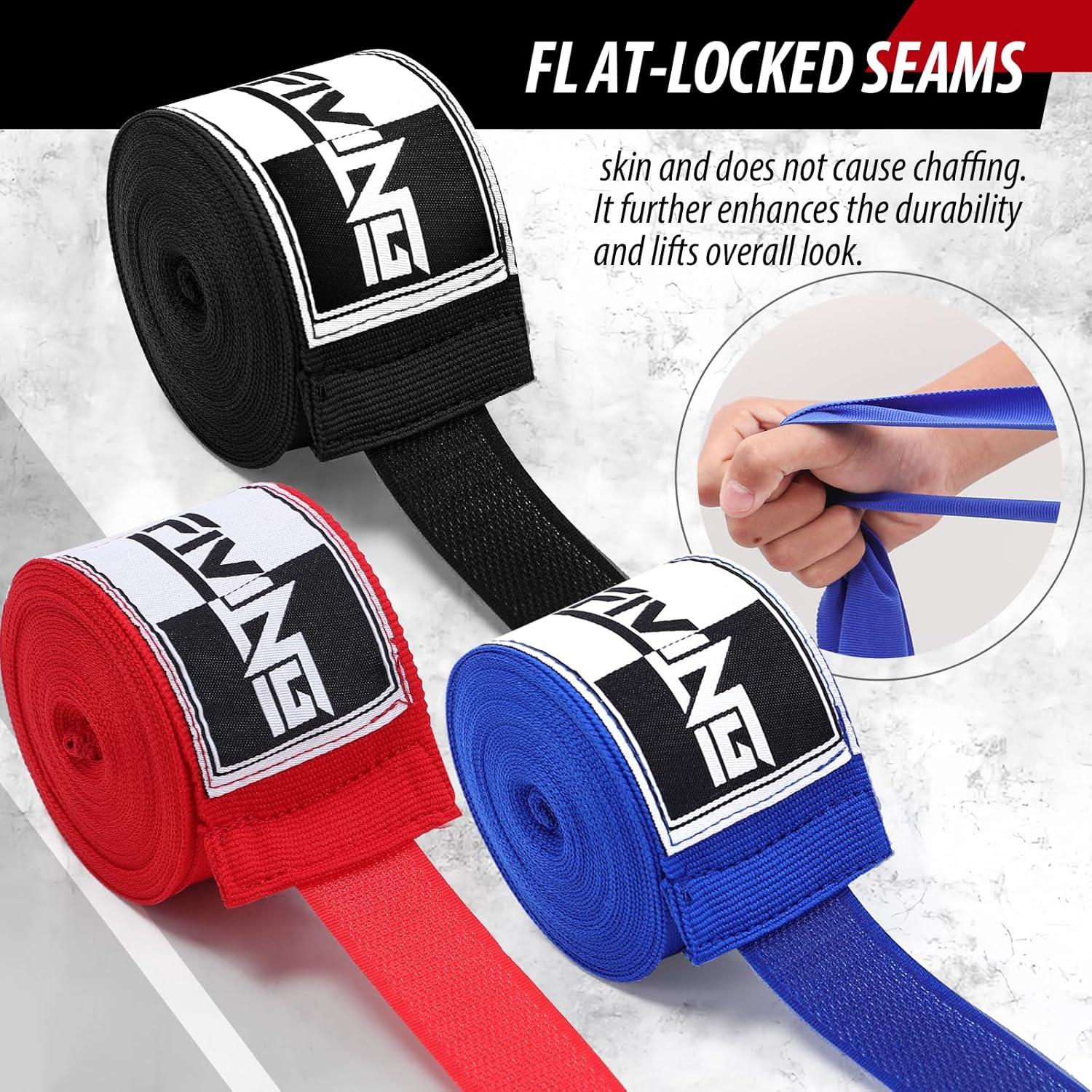 Envolturas de Mano de Boxeo FIVING 450 cm Unisex Azul