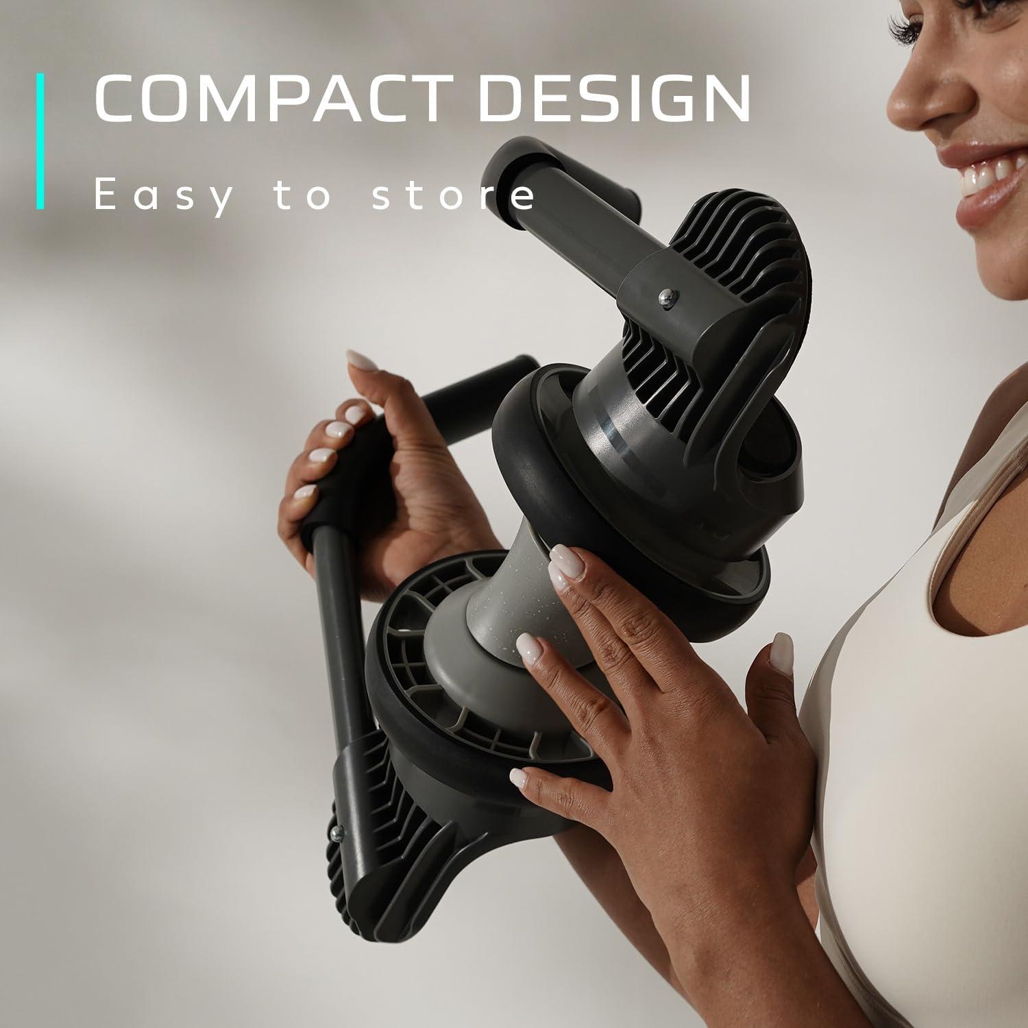 Rueda de Abdominales BERTER con Soporte para Codos - Gris