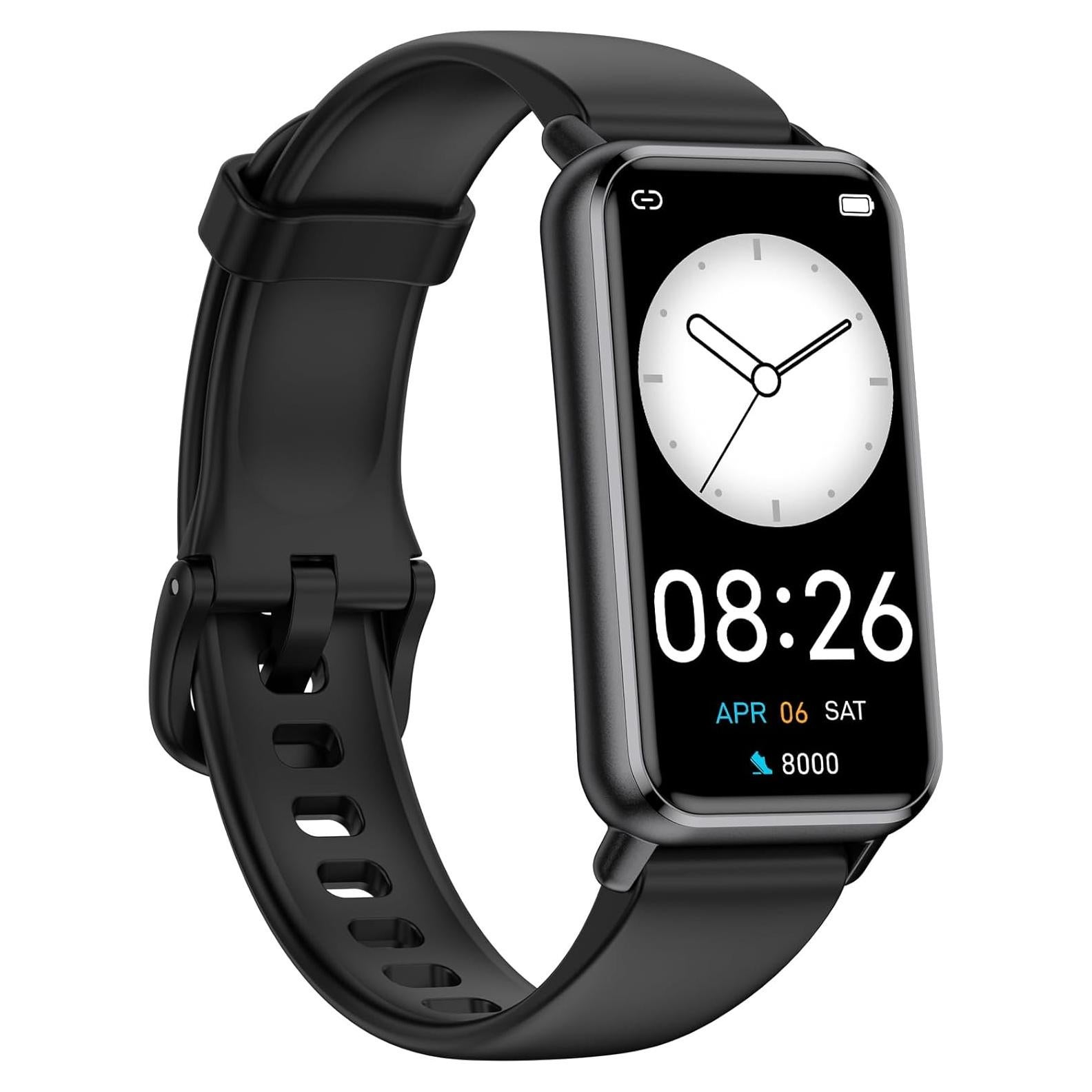 Reloj Pedométrico Kummel Negro Impermeable 50m 14 Días Batería