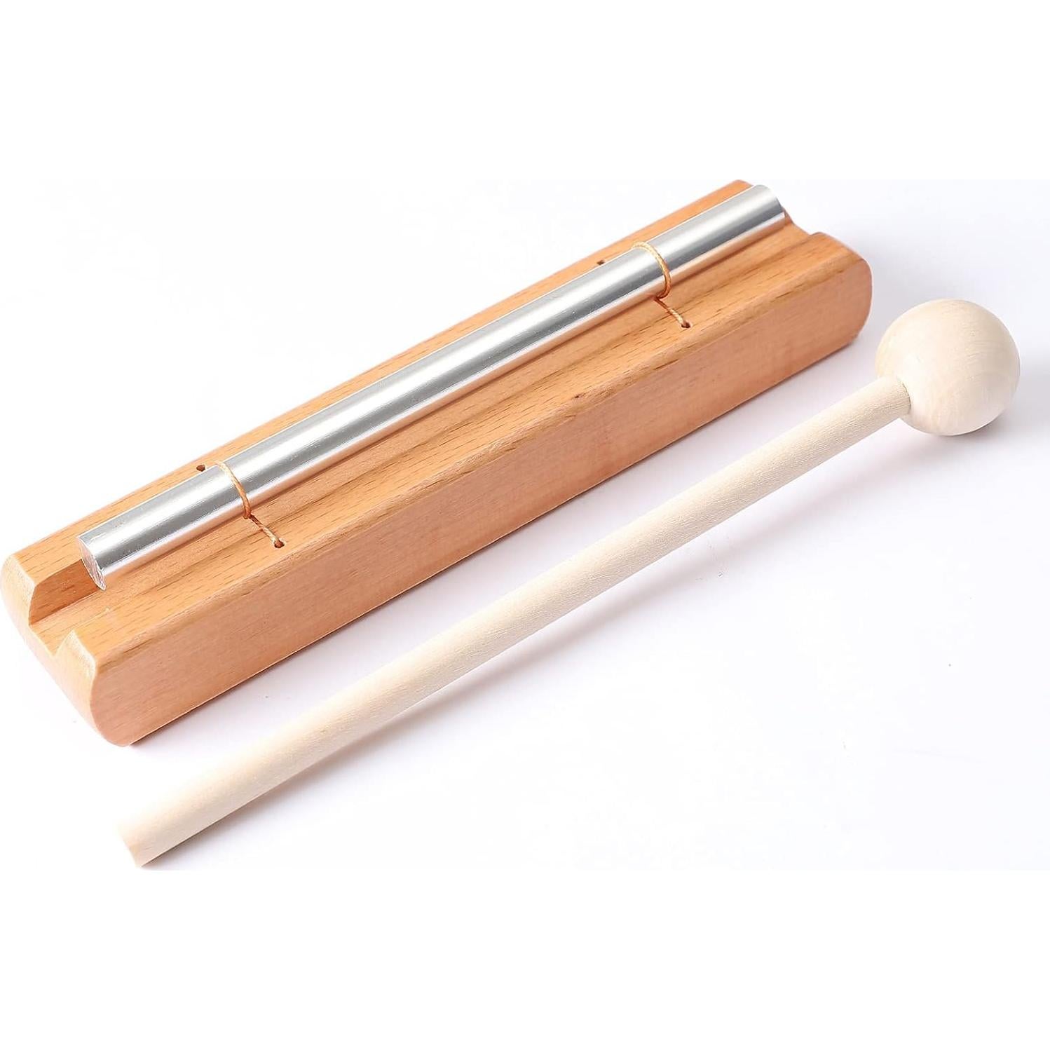 Campana de Percusión Musfunny 5-8" Aluminio y Madera para Meditación