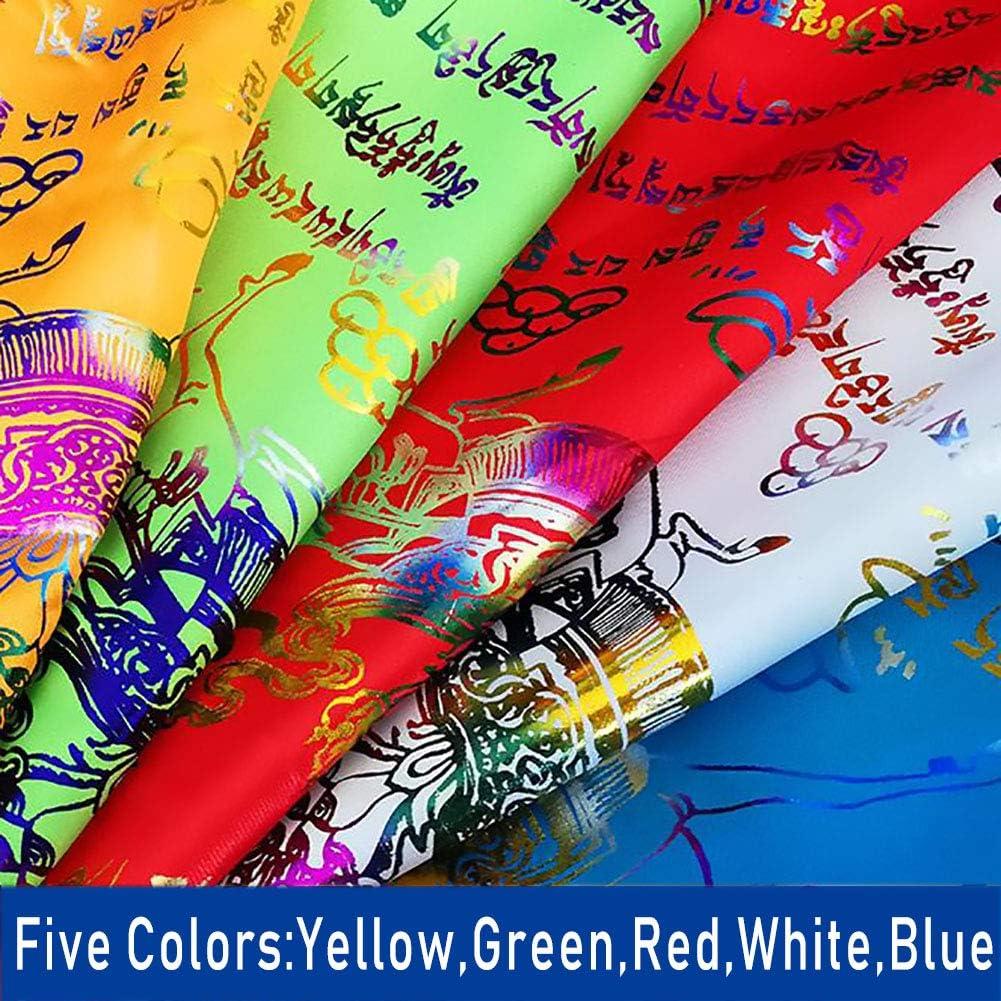 Banderas de Oración Tibetanas 20 PCS 34x34 cm Oun Nana