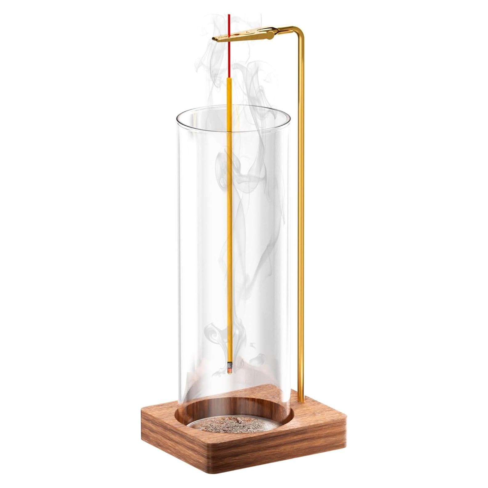 Soporte de Incienso HzTinT con Recogedor de Cenizas de Vidrio