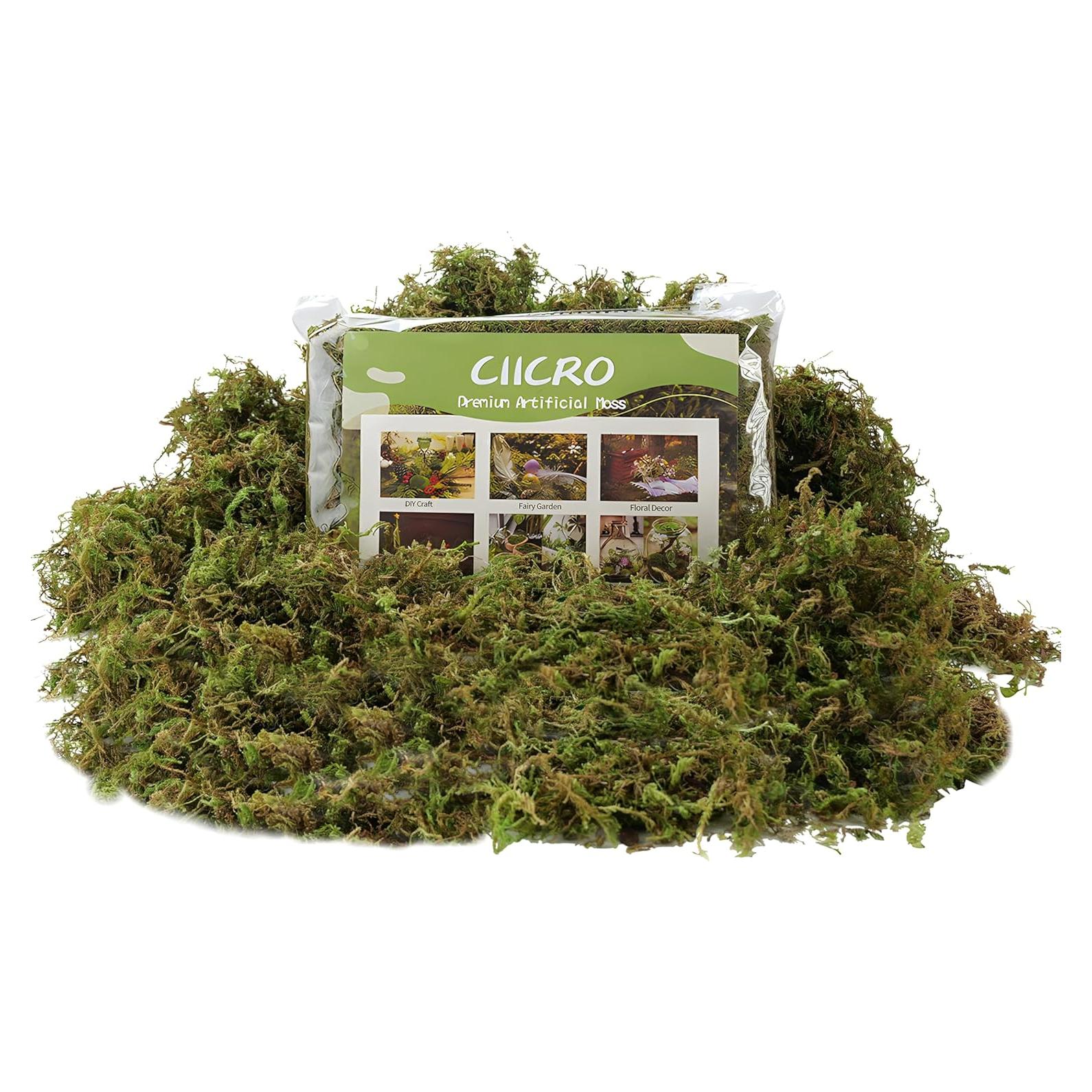 Musgo Artificial CIICRO 4oz Verde Fresco para Manualidades
