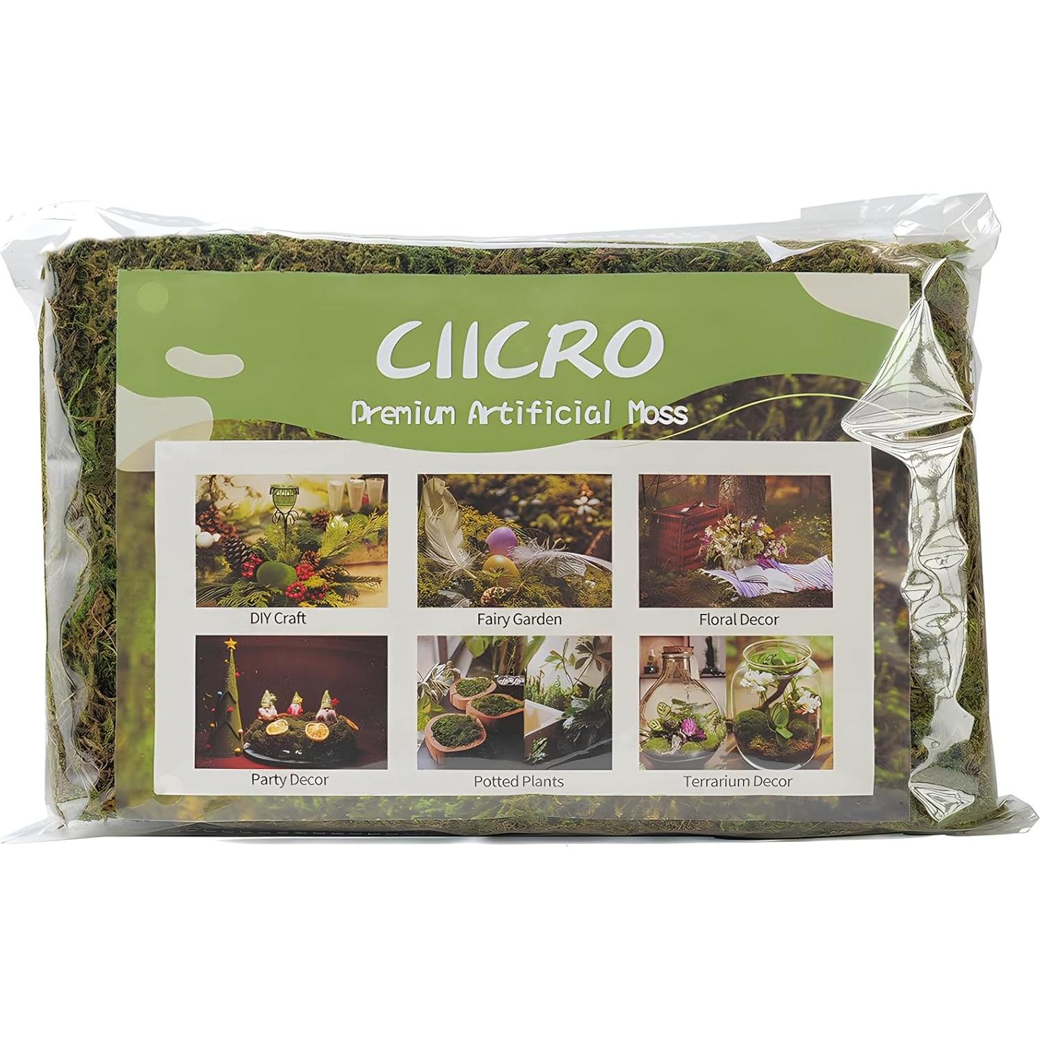 Musgo Artificial CIICRO 4oz Verde Fresco para Manualidades