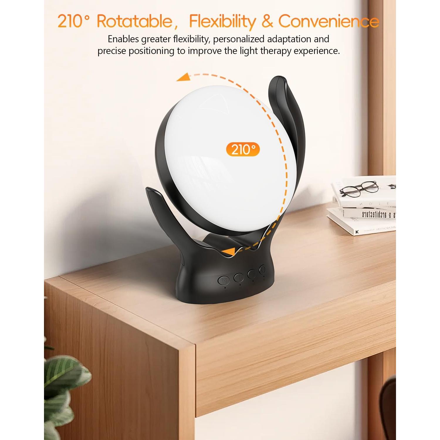 Lámpara de Terapia de Luz HIBOITEC 10000 Lux Ajustable