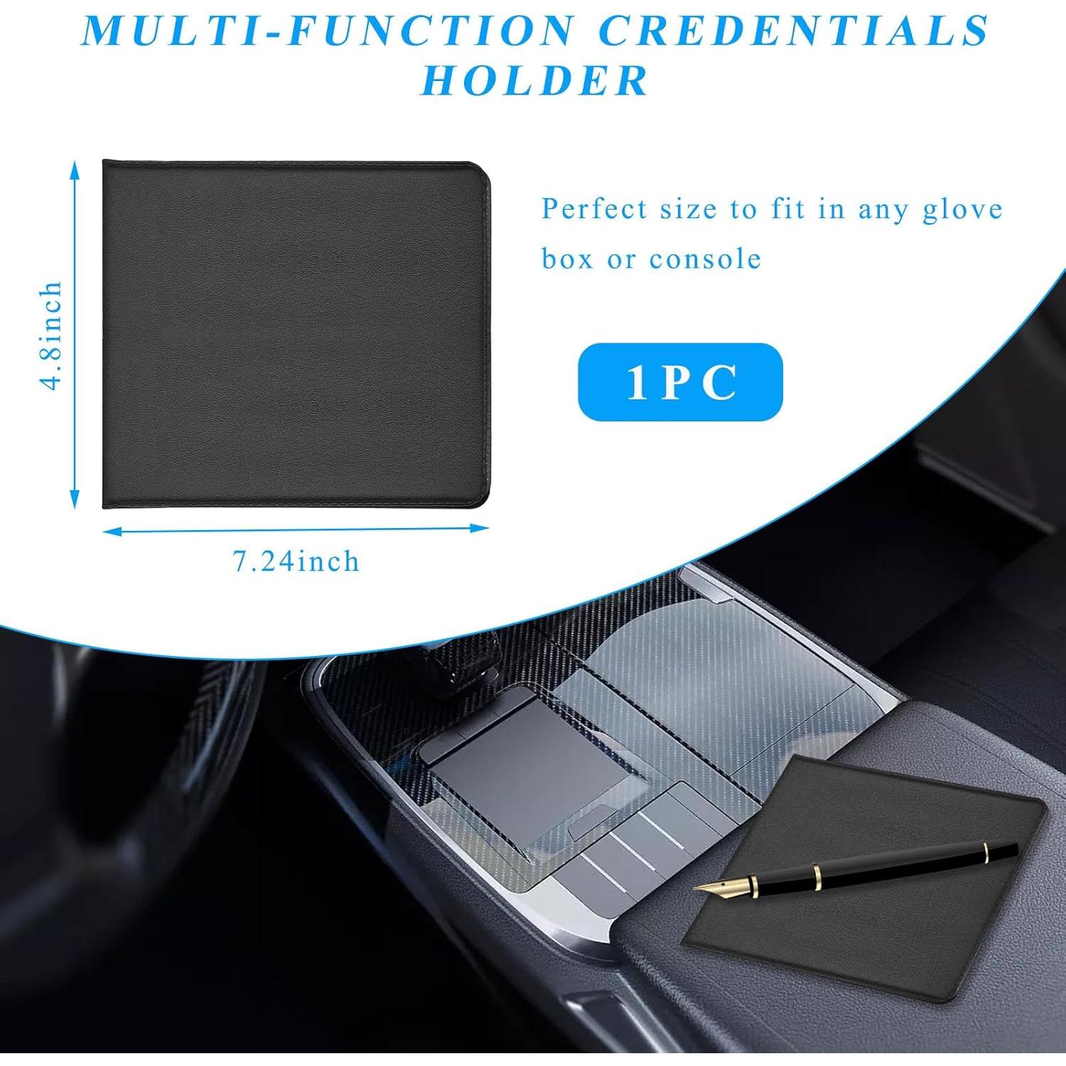 Soporte de Registro y Seguro de Auto Kewucn Negro 26.8x12.2 cm