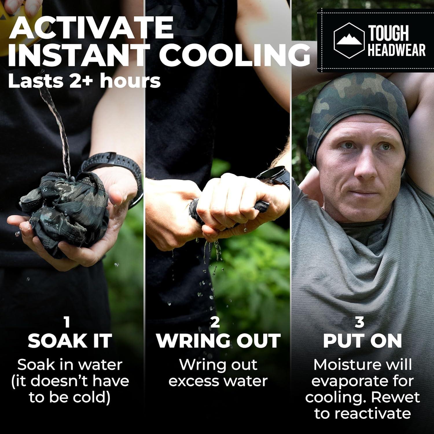 Forro de Casco de Enfriamiento Tough Headwear Camo Militar