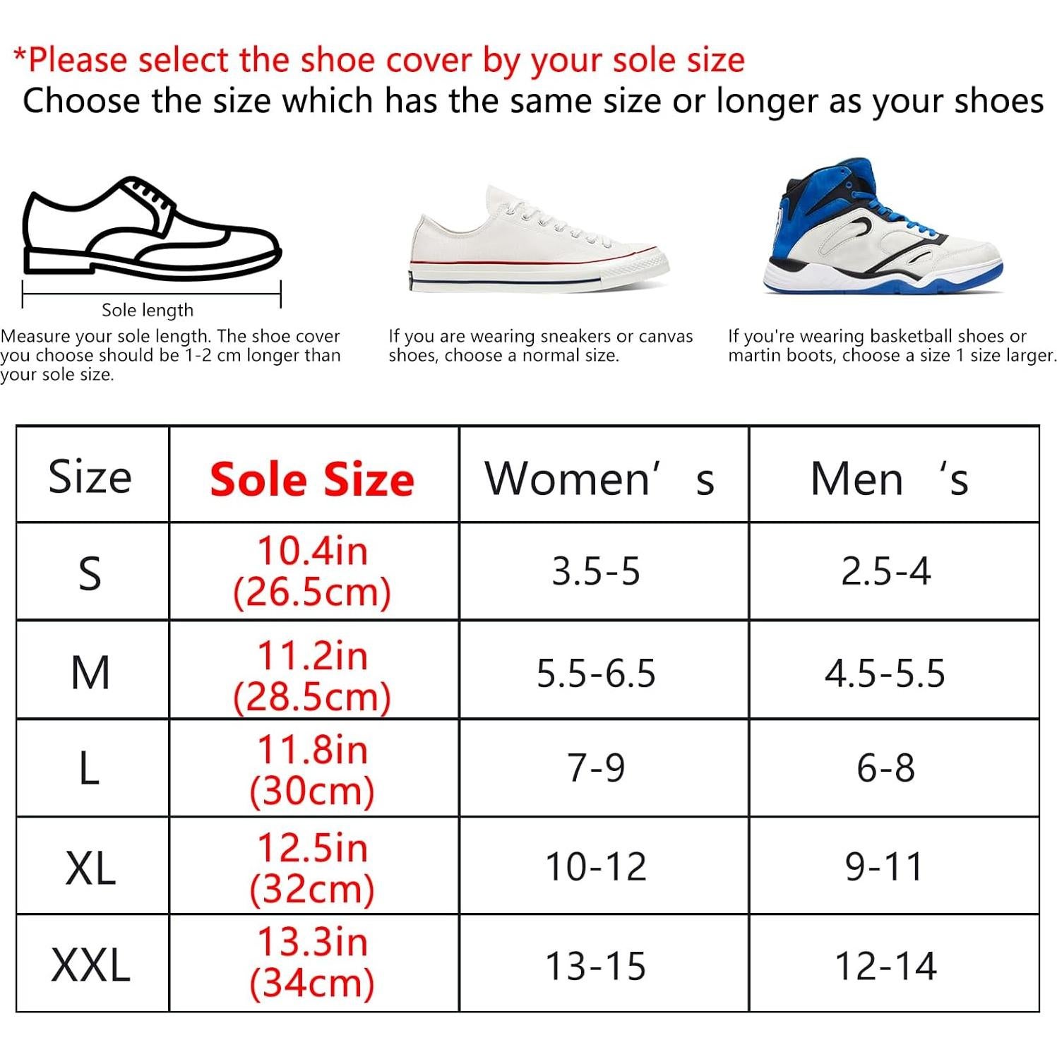 Cubiertas de Zapatos de Lluvia MJMOTO Mediano Impermeables