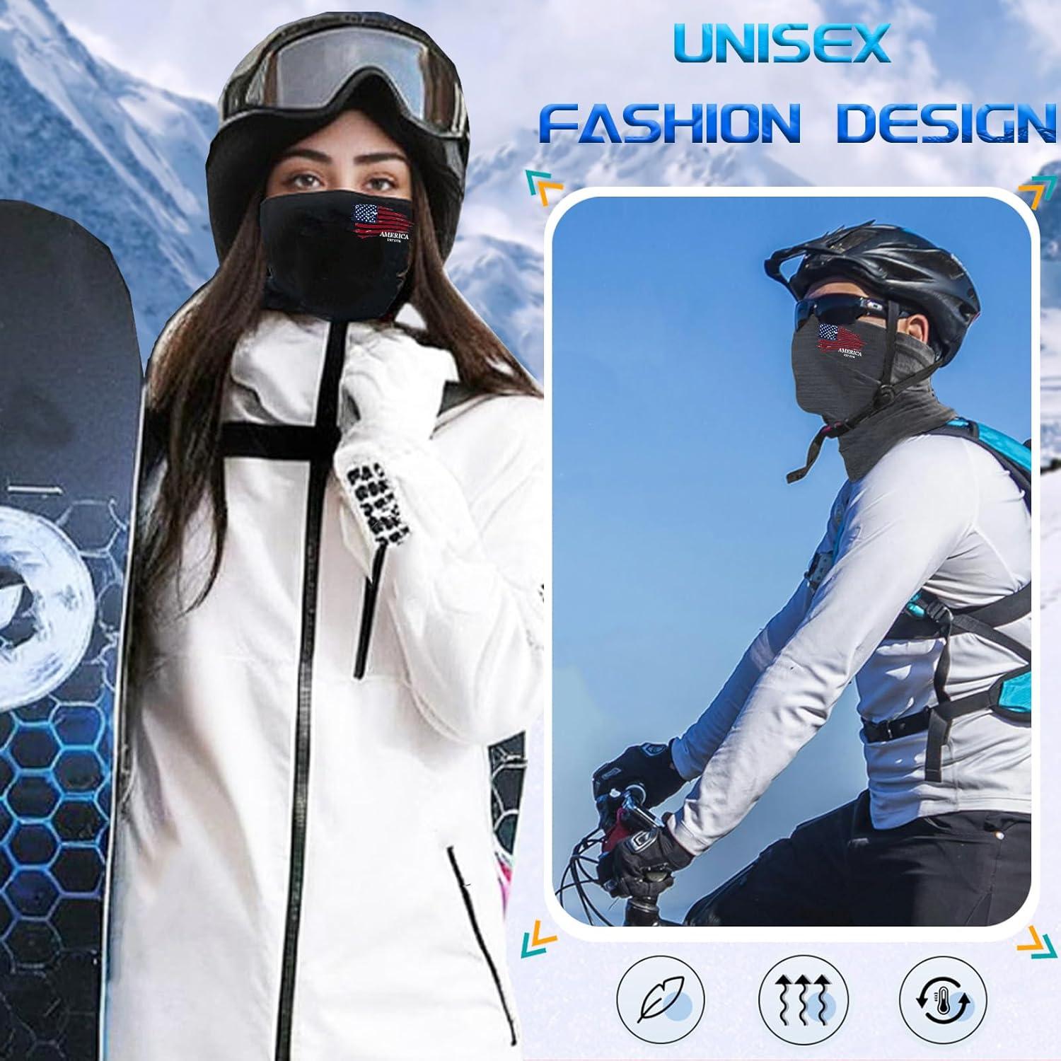 Gaiter de Cuello Invierno Bandera Americana - Unisex