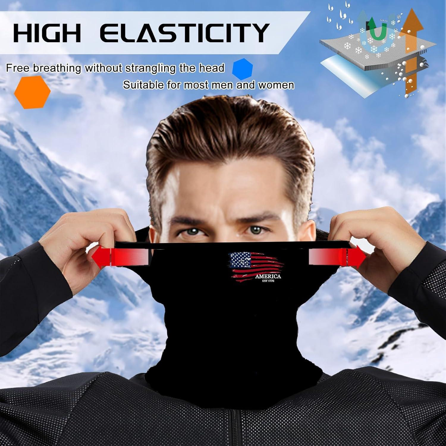 Gaiter de Cuello Invierno Bandera Americana - Unisex