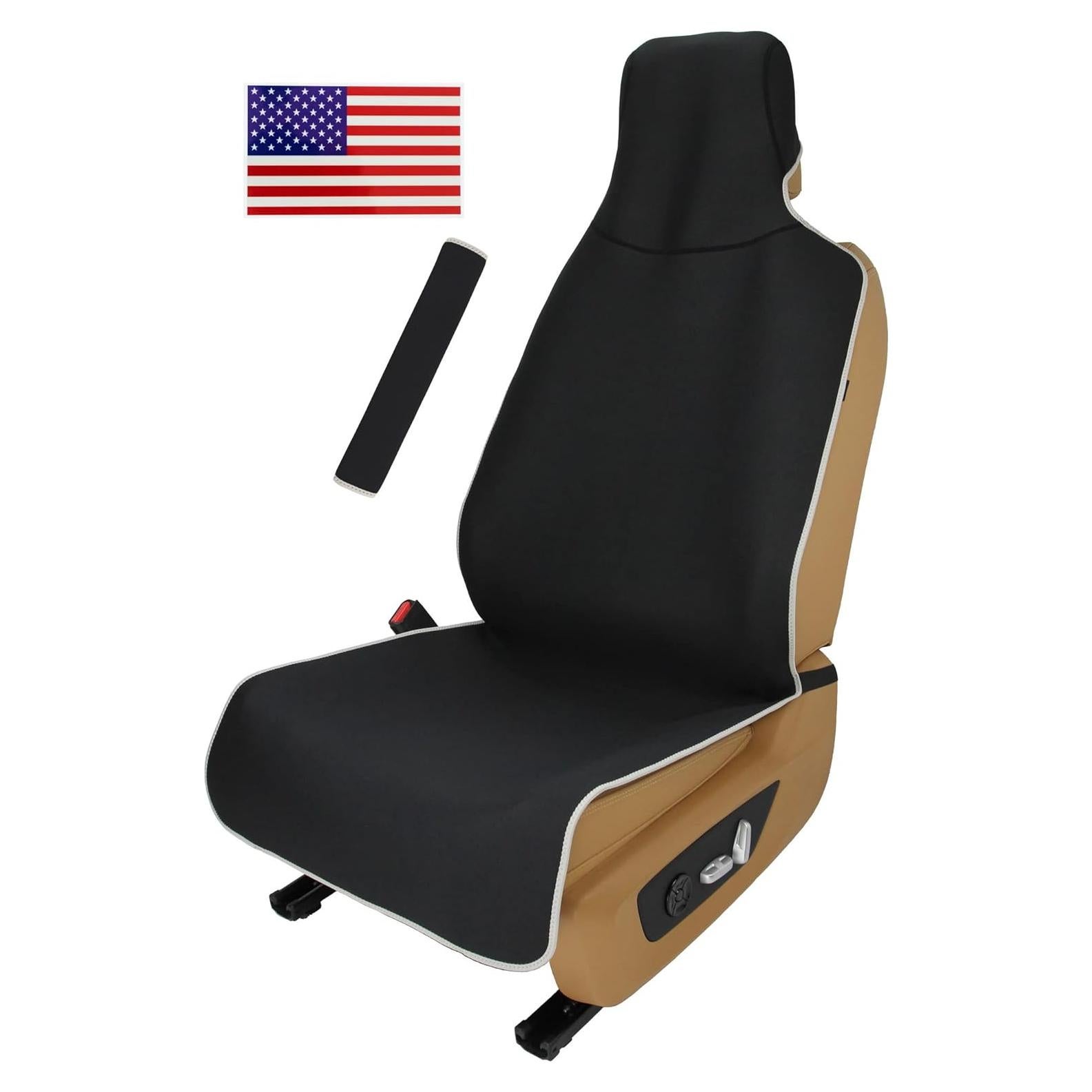 Funda de Asiento de Coche VSHIELD Neopreno Impermeable Negro