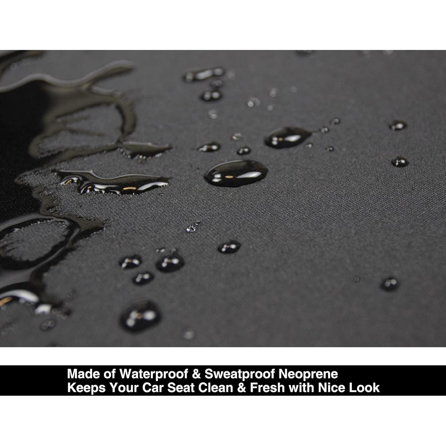 Funda de Asiento de Coche VSHIELD Neopreno Impermeable Negro