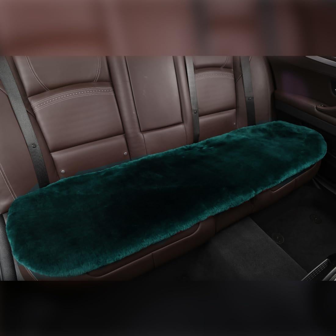 Cubierta de Asiento Trasero OGLAND Piel de Oveja Verde Alpino