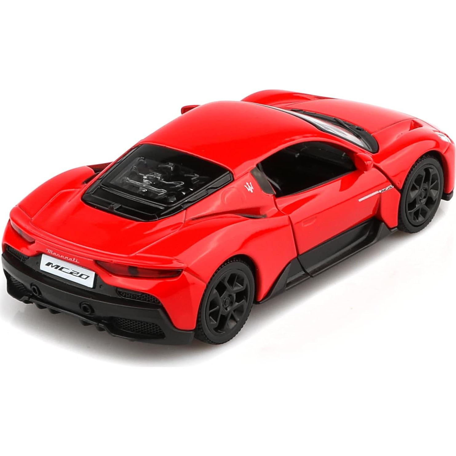 Coche Diecast Maserati MC20 Escala 1:36 Rojo Retroceso