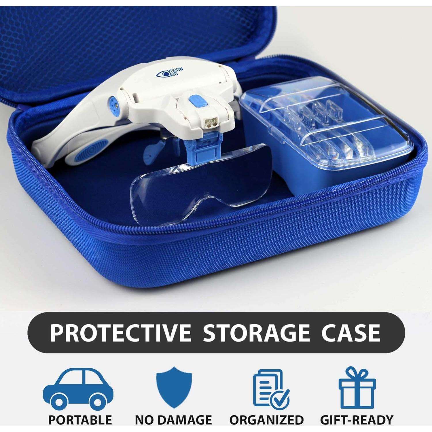 Gafas de Aumento Vision Aid VA1 con Luz LED y 5 Lentes