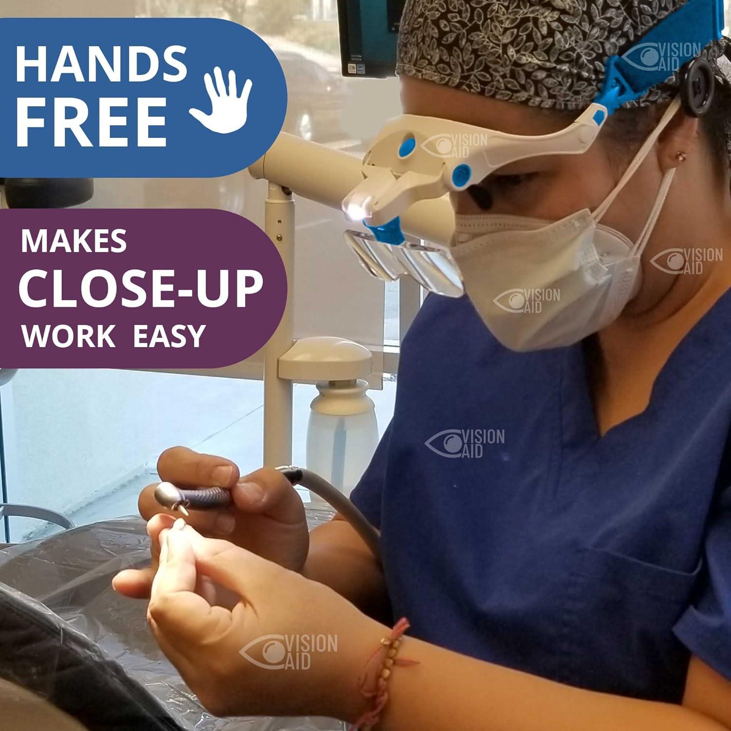 Gafas de Aumento Vision Aid VA1 con Luz LED y 5 Lentes