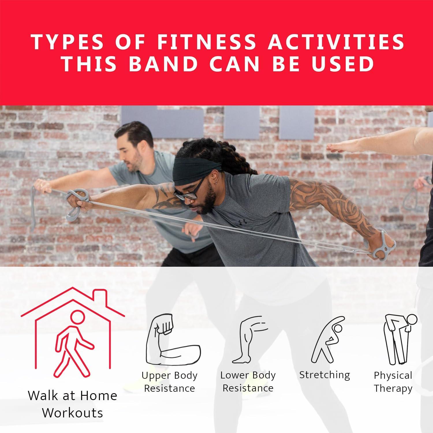 Banda de Resistencia Ajustable Walk at Home 7 Anillos Negro