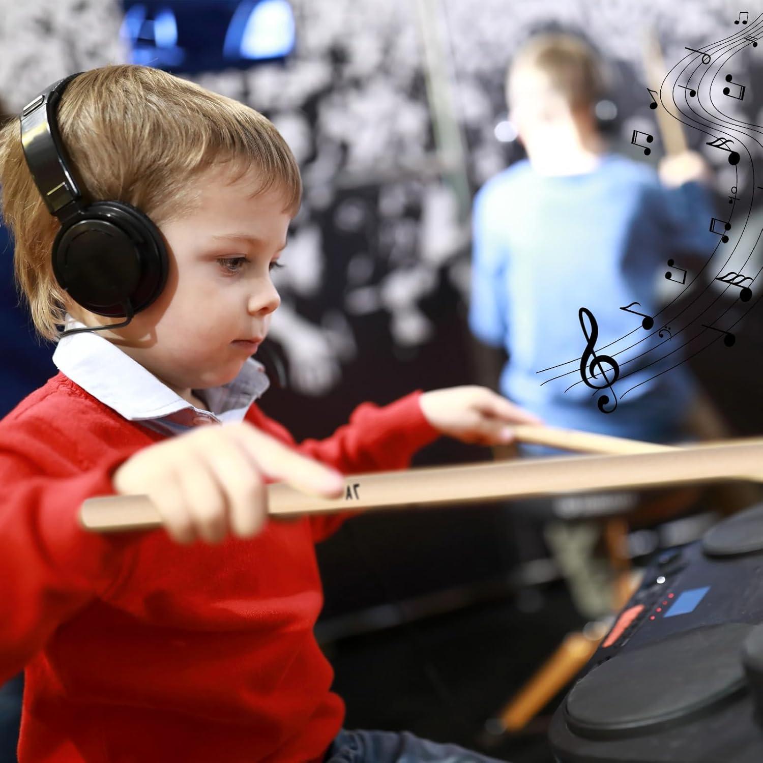 36 Pares de Baquetas de Arce 7A para Batería Adultos