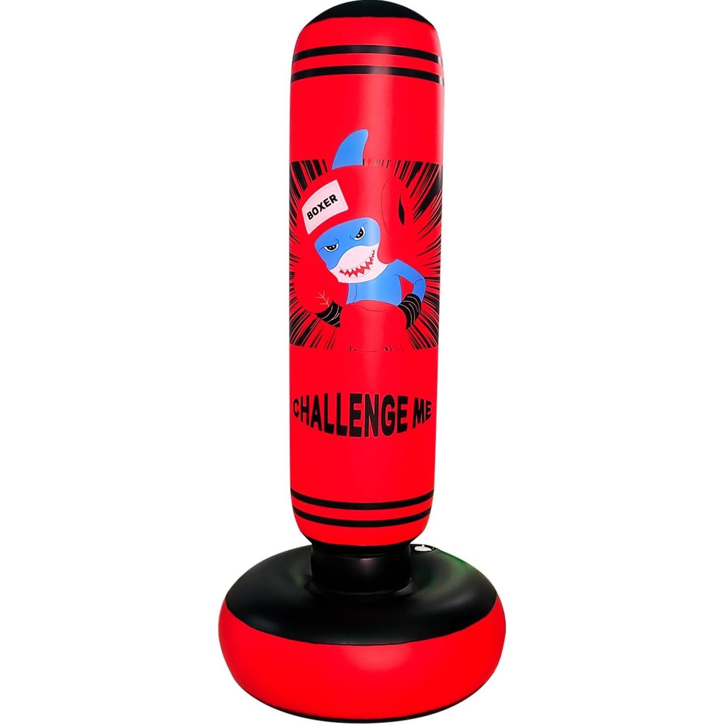 Saco de Boxeo Inflable ZHUYNXIR para Niños 160 cm Rojo