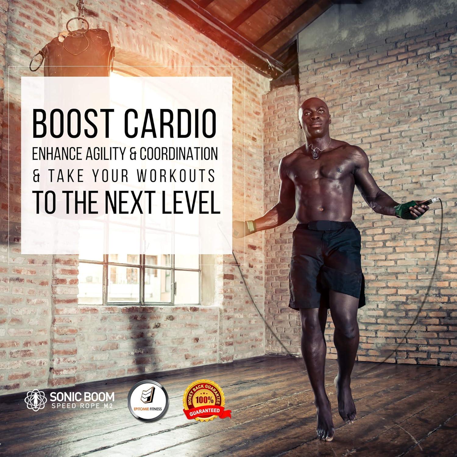 Cuerda de Salto Epitomie Fitness Sonic Boom M2 Ajustable