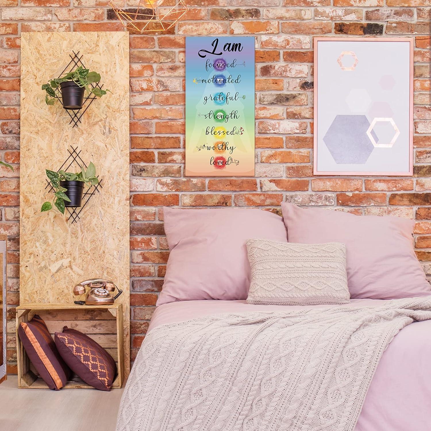 Decoración de Pared Chakra Blulu 30x15 cm Madera Motivacional