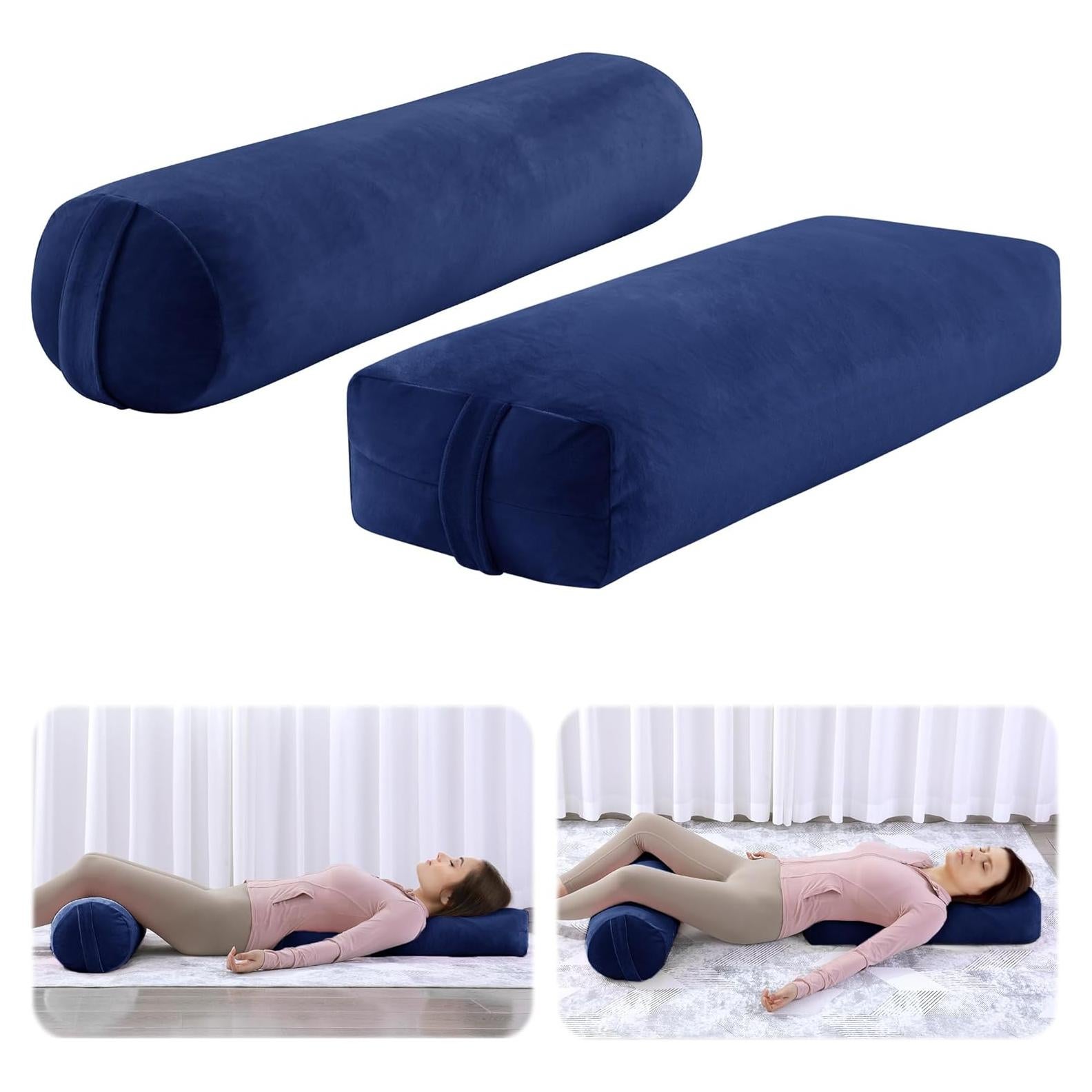 Almohadas de Yoga Bolster ROYALAY 2 Pcs Soporte Meditación