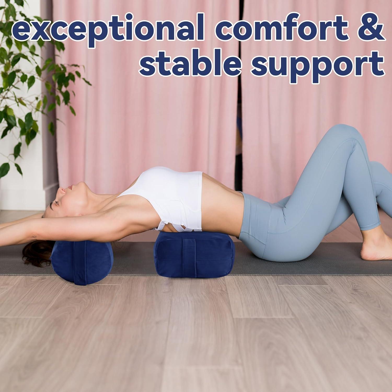 Almohadas de Yoga Bolster ROYALAY 2 Pcs Soporte Meditación