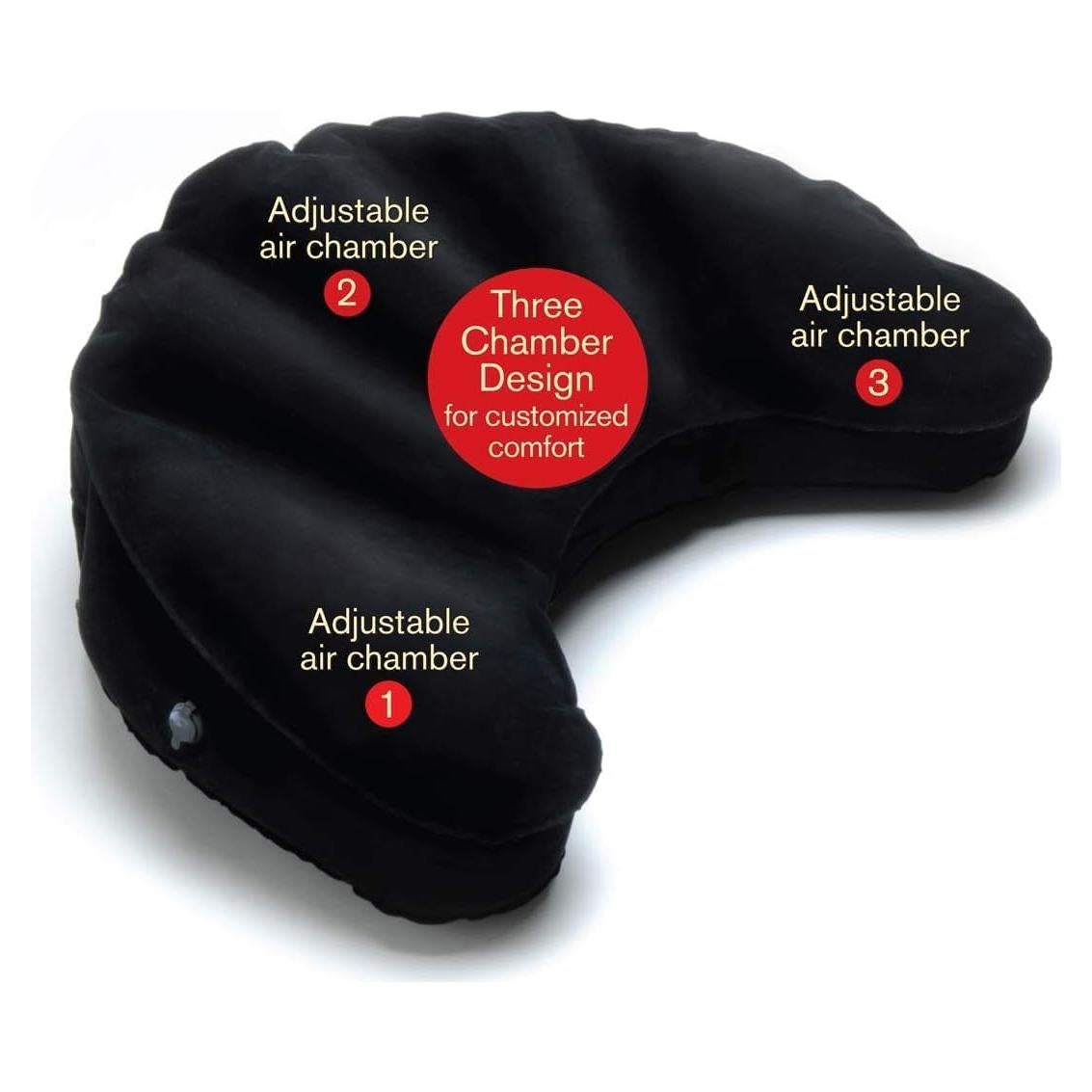 Cojín de Meditación Inflable Mobile Meditator Negro Ajustable