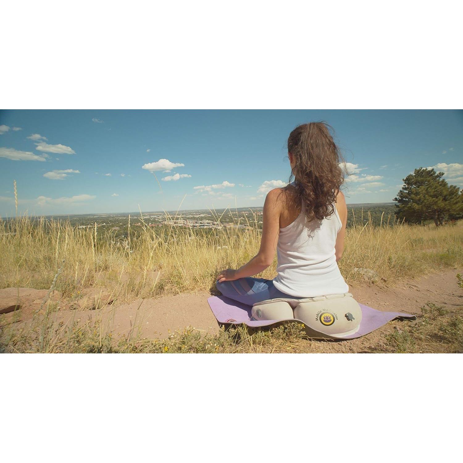 Cojín de Meditación Inflable Mobile Meditator Negro Ajustable