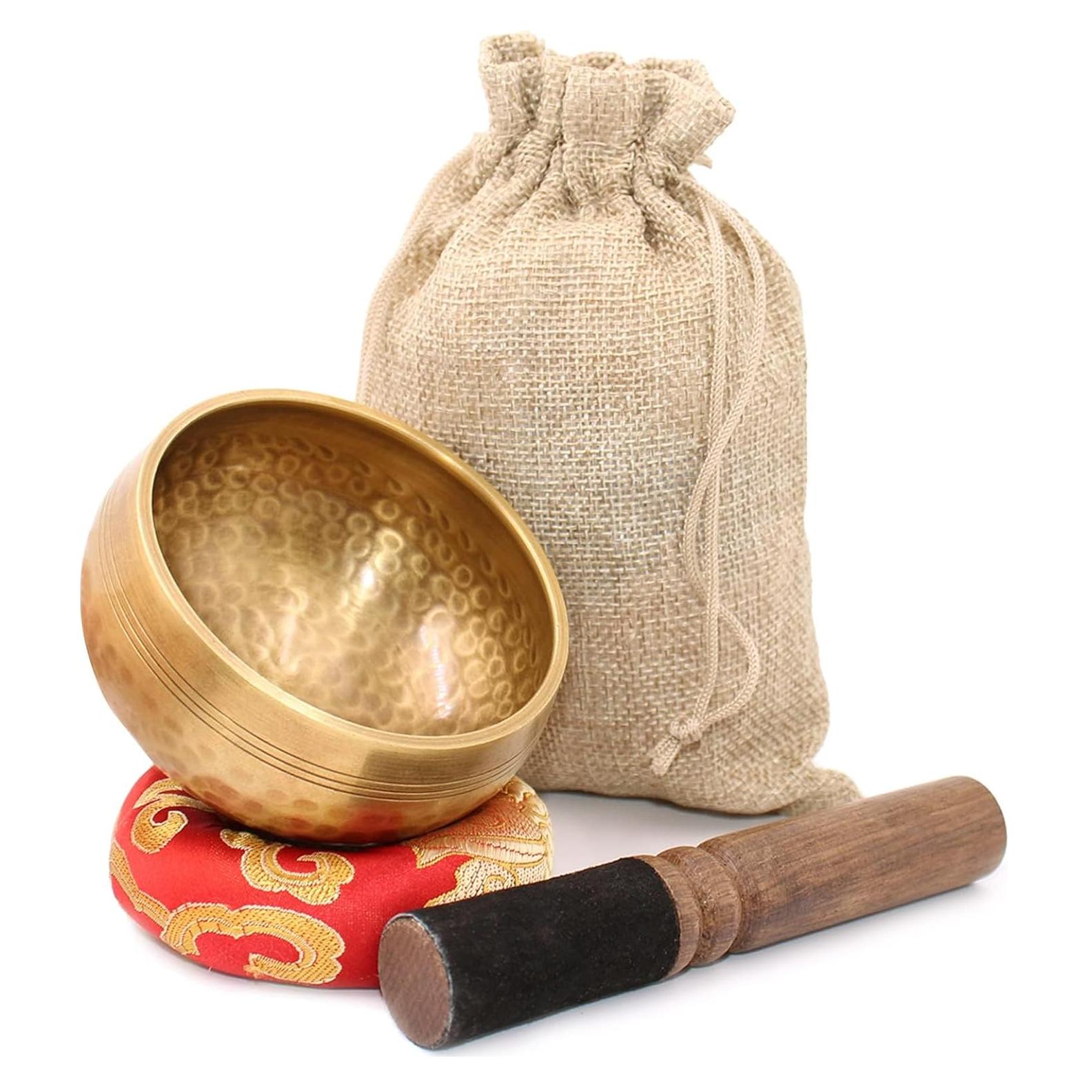 Juego de Cuencos Tibetanos Lgooiin 8 cm para Meditación y Yoga